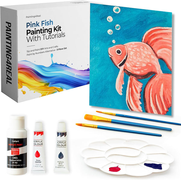 Cheery Pink Fish Painting Kit
