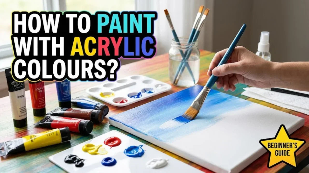 How to Paint with Acrylic Colours? Three Easy Steps